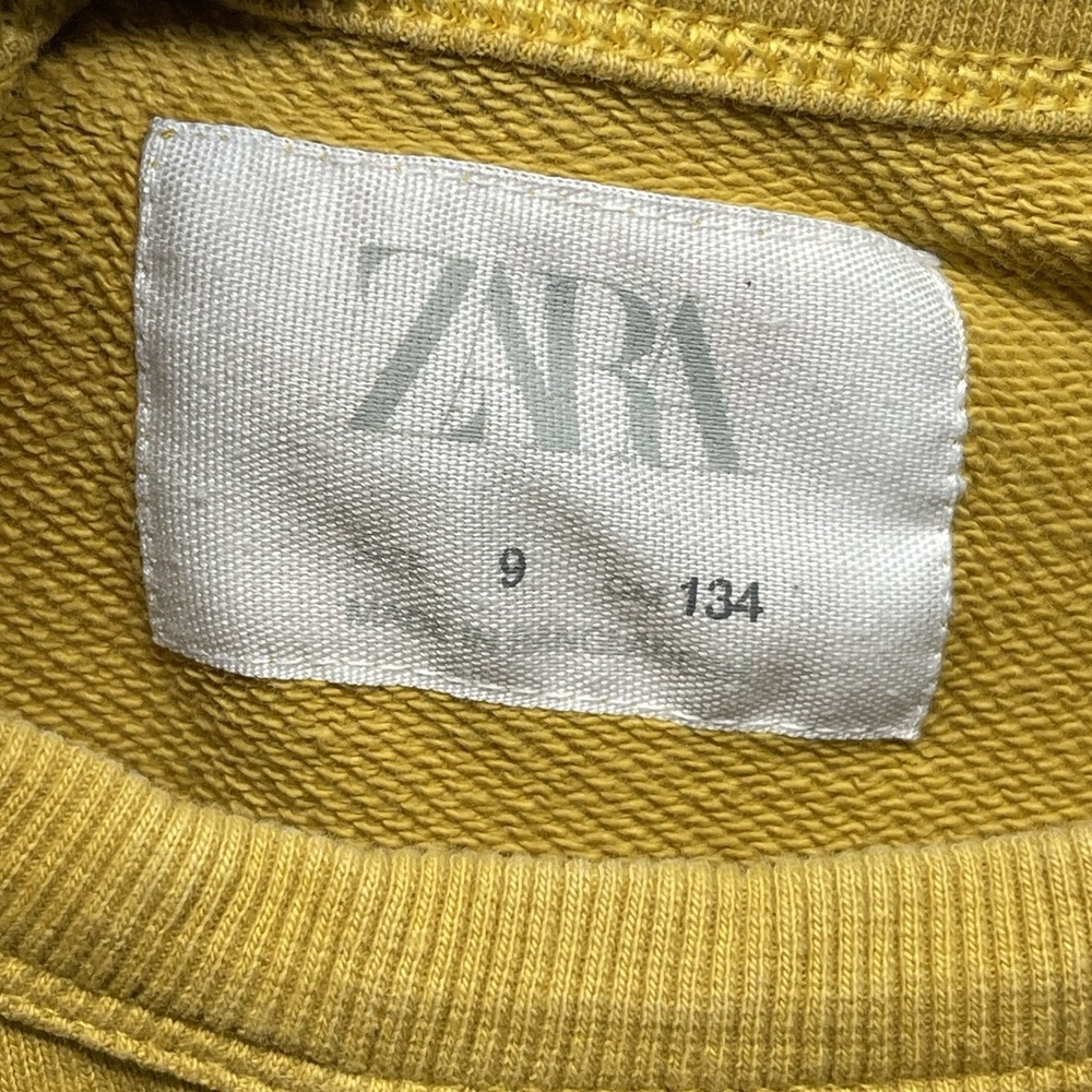 Zara Kids Size 9 Unisex Crewneck Pullover Sweatshirt With Question Mark Pattern - Picture 3 of 7